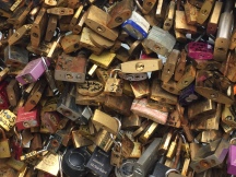 Locks of Love cover 11 bridges in Paris.